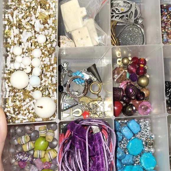 Beads and Findings Lot Haul Bundle Including Bead Organizer - Picture 14 of 14